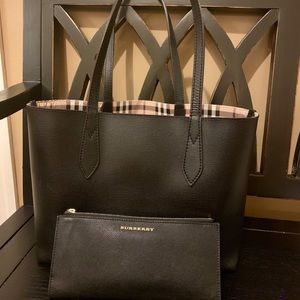 Burberry Reversible Tote and Large Burberry Wallet